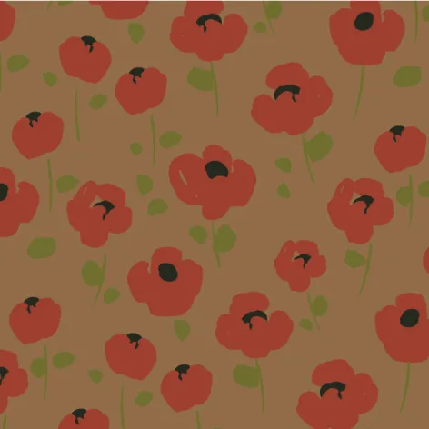 on milk.webp Transfer Sheets; Pretty Poppies - Pack of 30